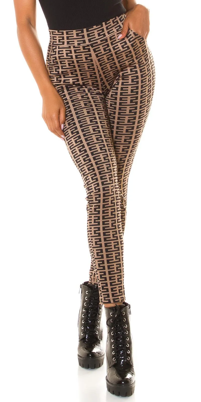 Pantalón de Cintura Alta Capuchino 