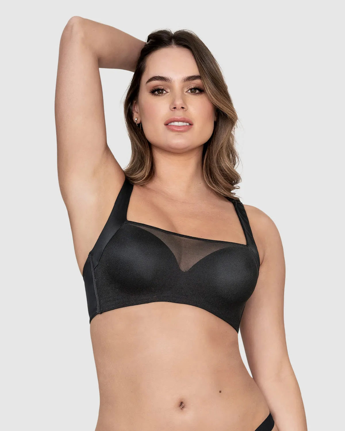 Paquete x2 brasieres brastop con buen cubrimiento de sisa y espalda