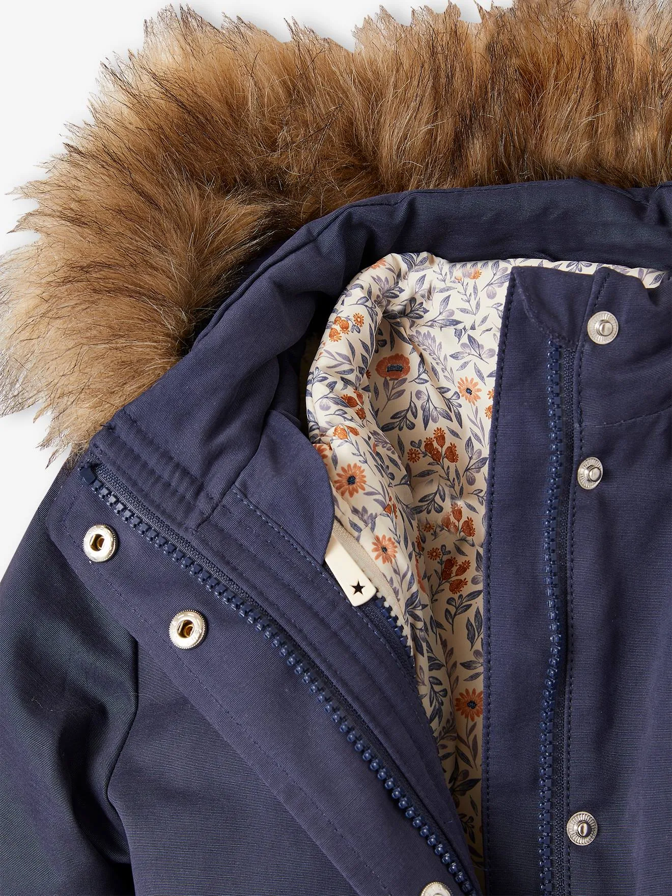 Parka con capucha 3 en 1, niña