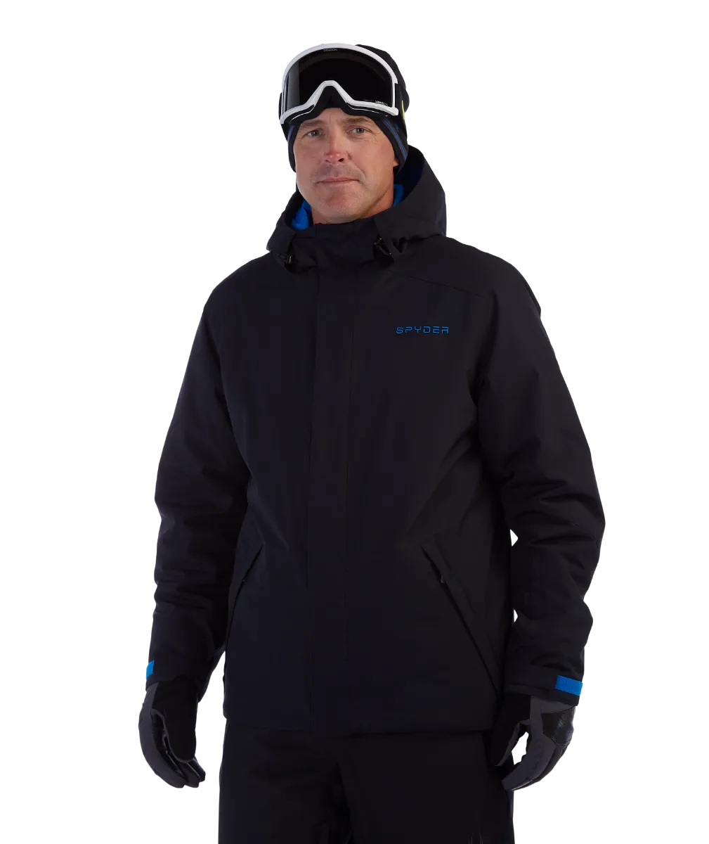 Parka Outdoor Hombre Spyder Wildcard Negra