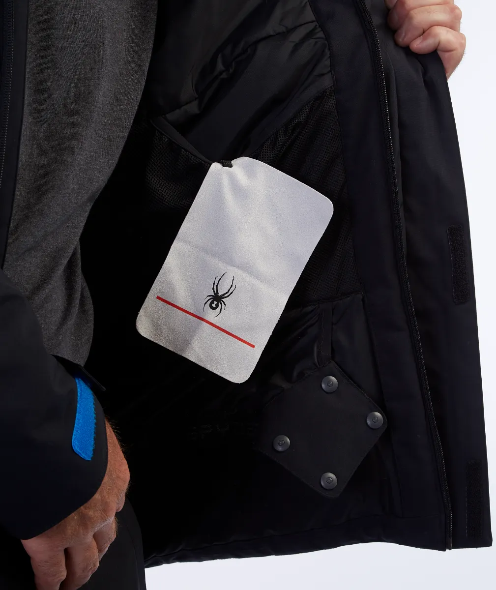 Parka Outdoor Hombre Spyder Wildcard Negra