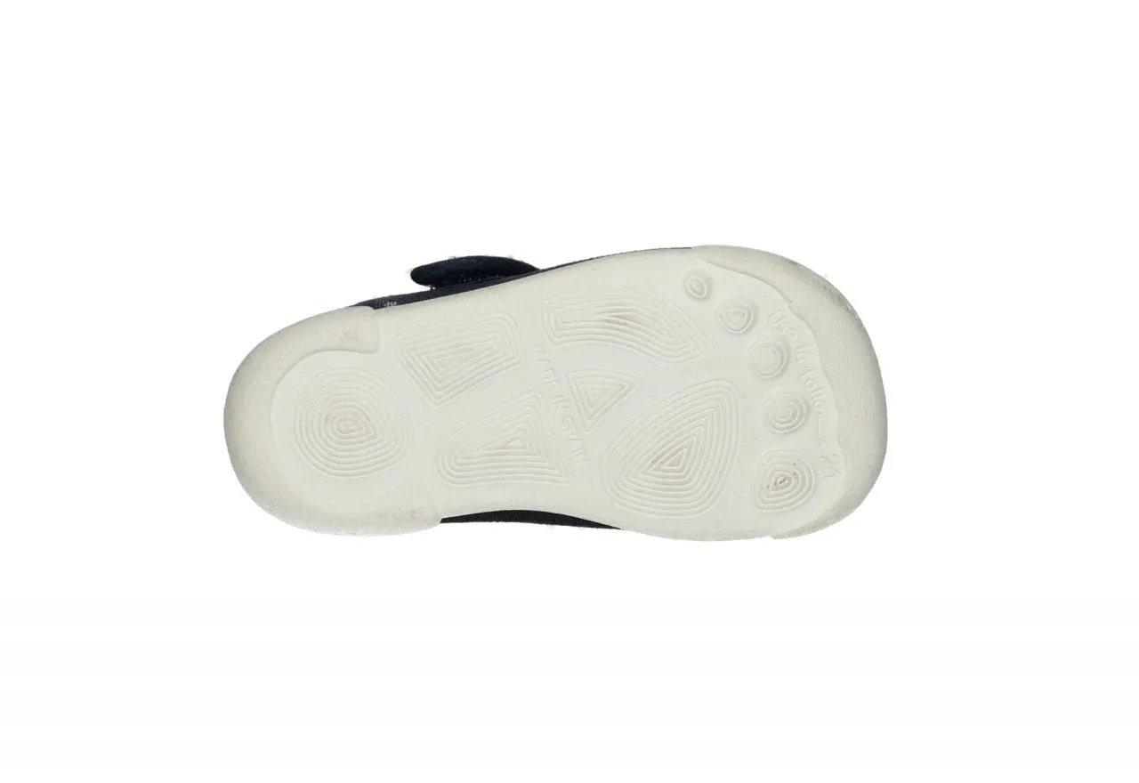 Pepito Velcro Lona Jeans Piso Blanco