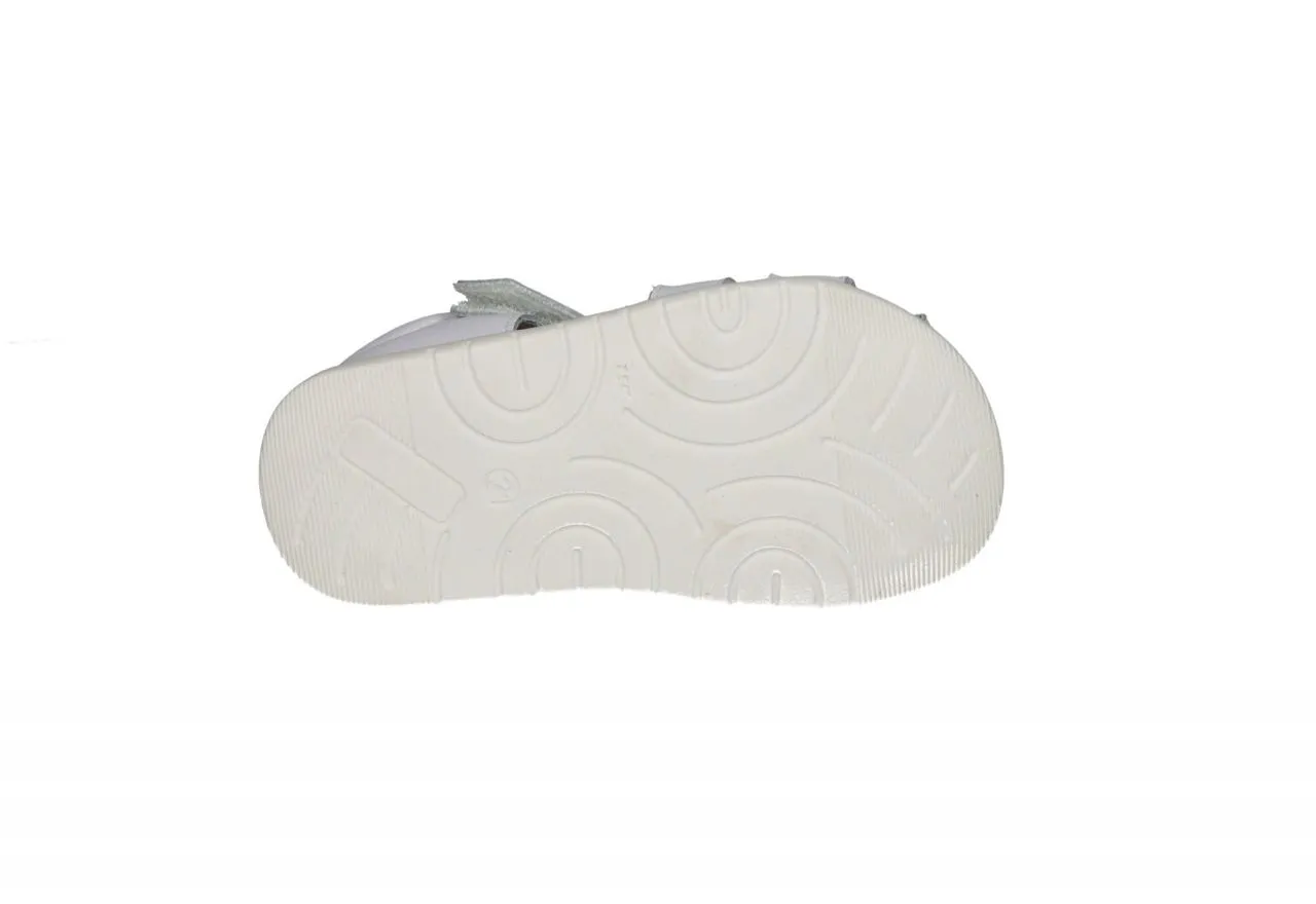 Pepito Velcro Piel Blanco Aberturas Laterales