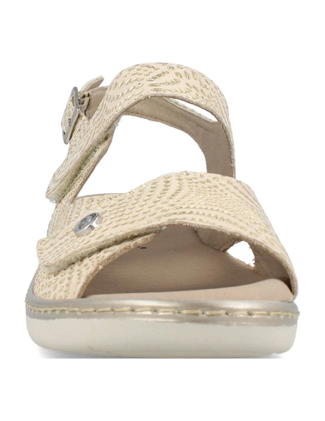 PITILLOS  SANDALIA DOBLE VELCRO ORO