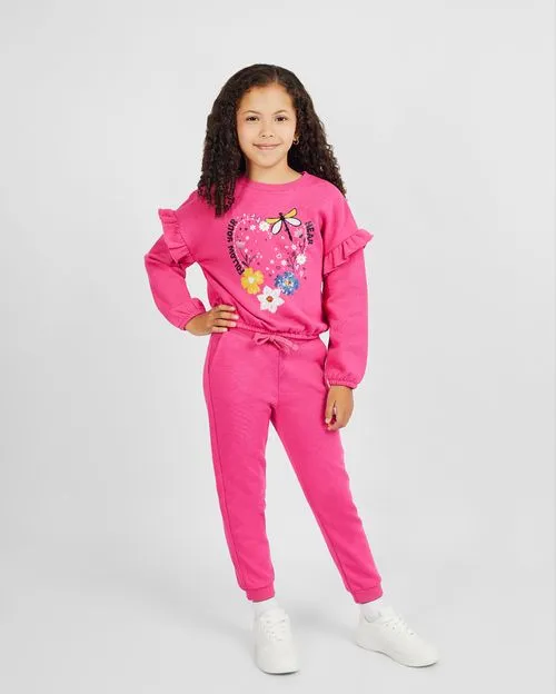 Polera Niña Lucia Fucsia