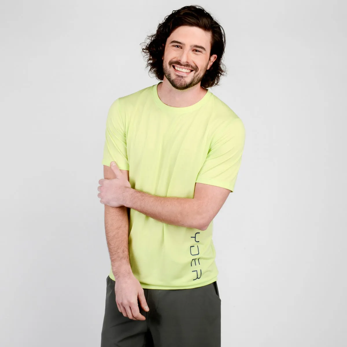 Polera Outdoor Hombre Spyder Sport Gandola Amarilla