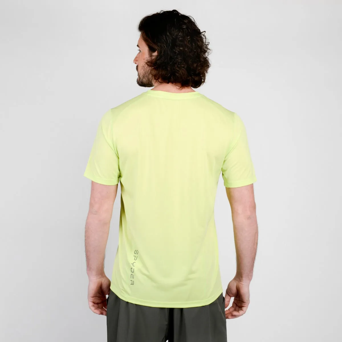 Polera Outdoor Hombre Spyder Sport Gandola Amarilla