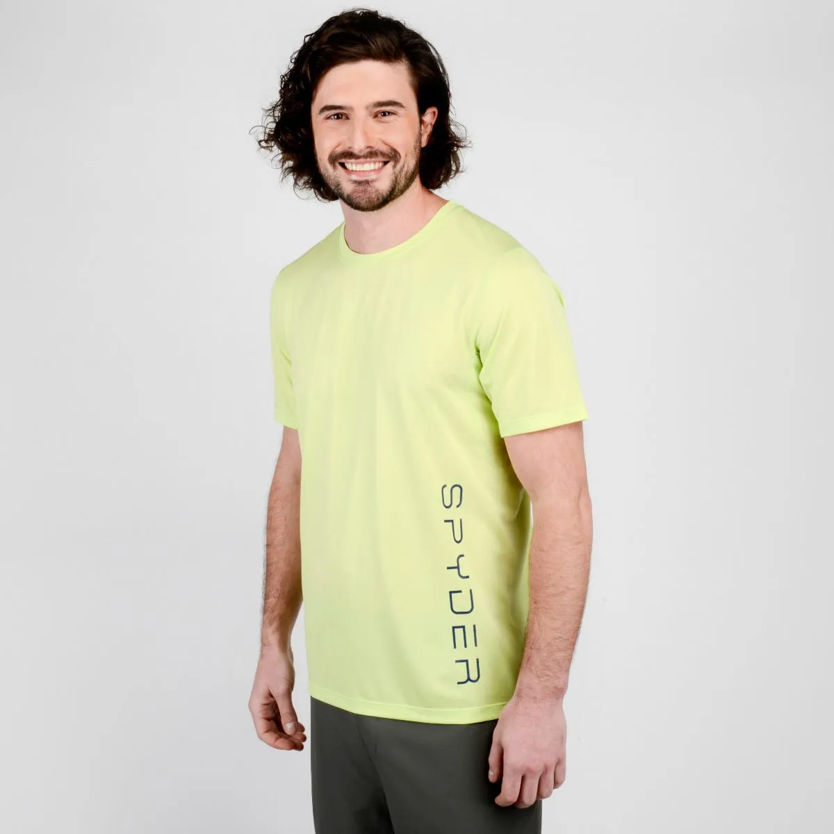 Polera Outdoor Hombre Spyder Sport Gandola Amarilla