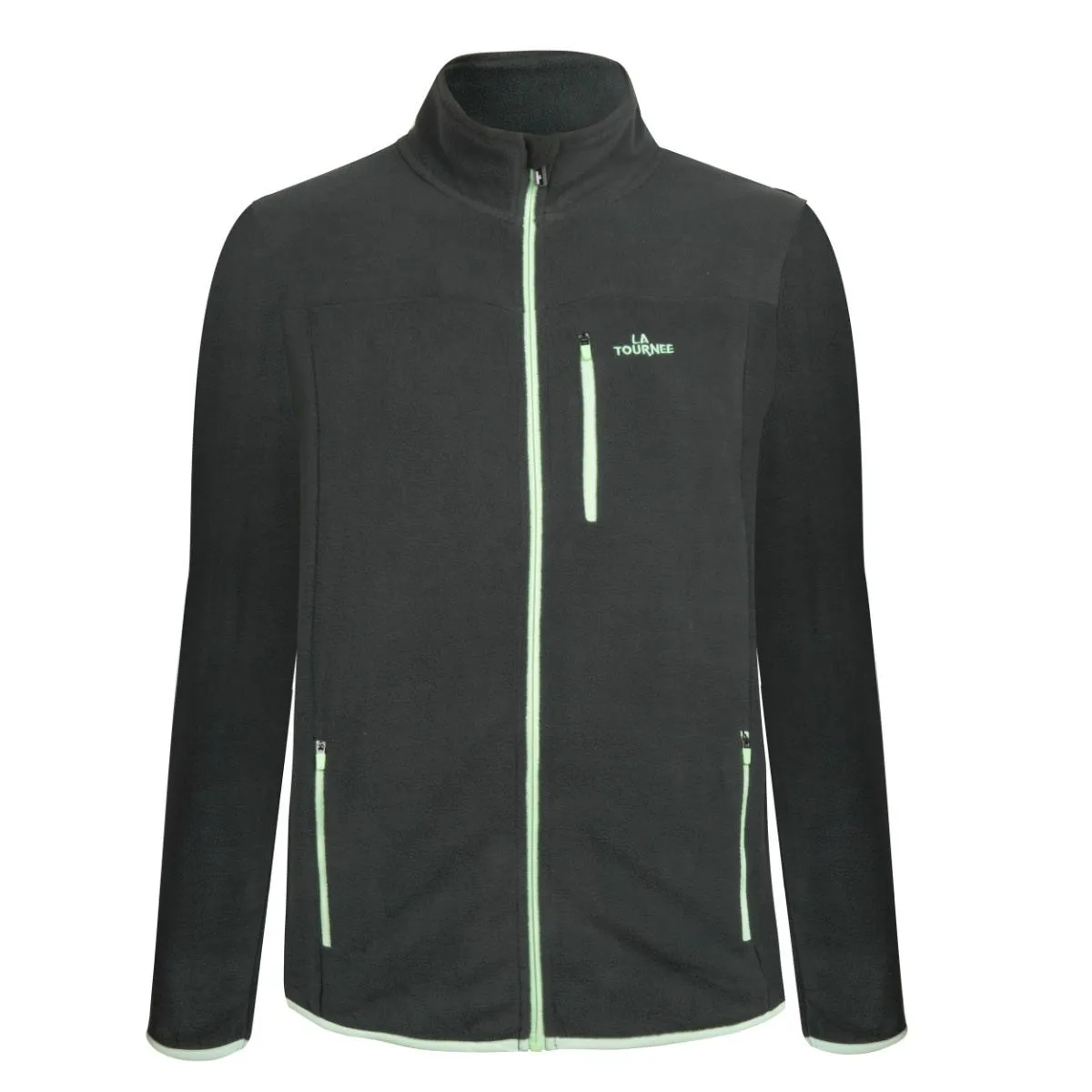 Polerón Polar Outdoor Hombre La Tournee Gris Oscuro
