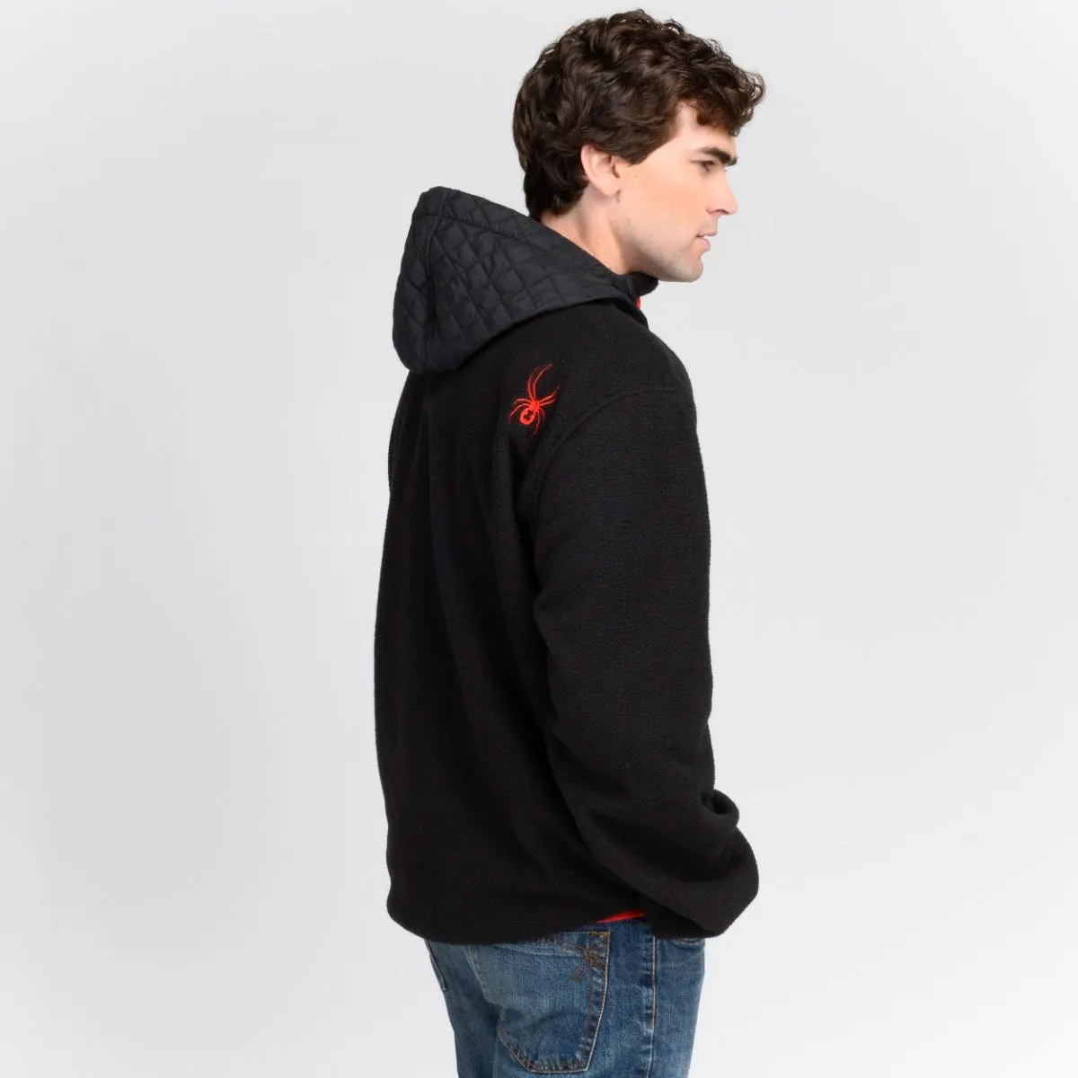 Polerón Polar Outdoor Hombre Spyder Speed Fleace Negro