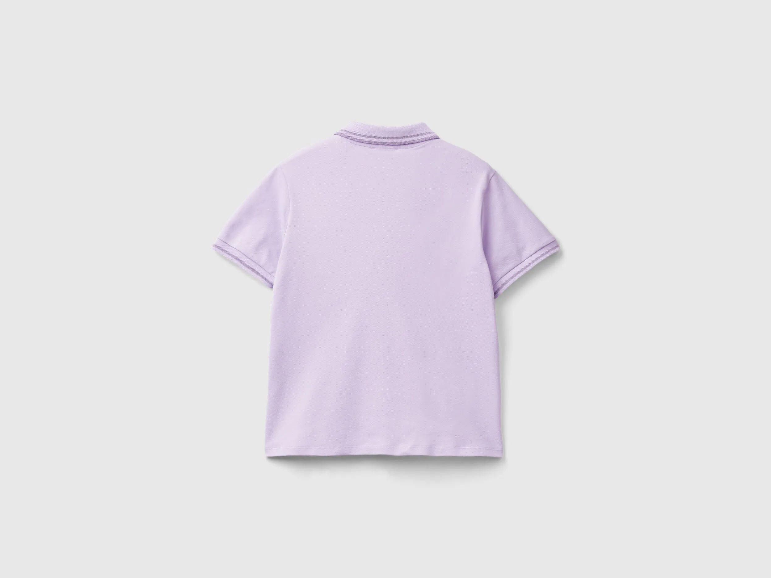 Polo lila de algodón orgánico elástico