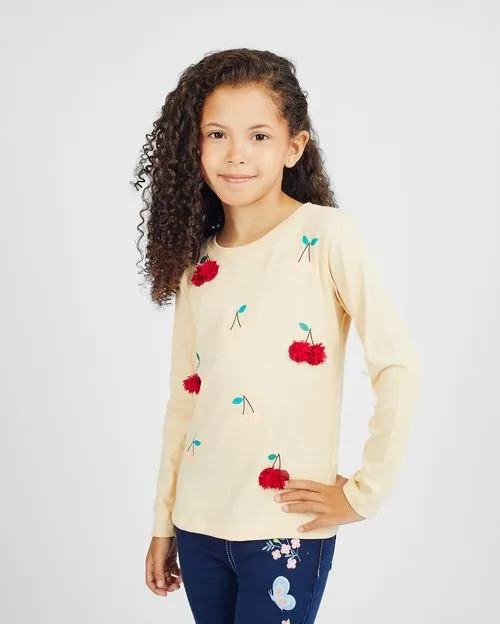 Polo Niña Mariamanda Beige