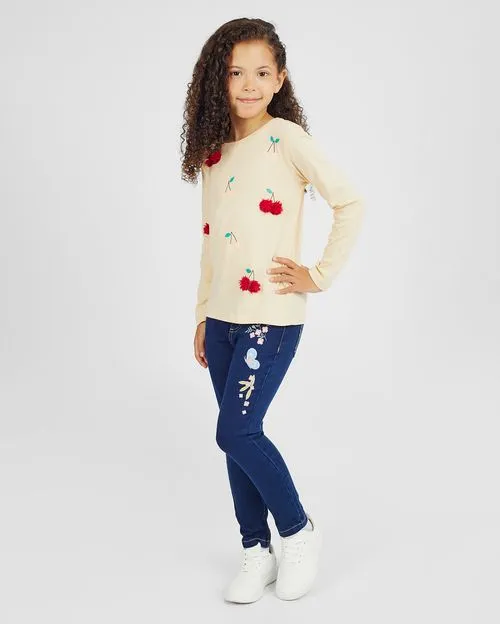 Polo Niña Mariamanda Beige