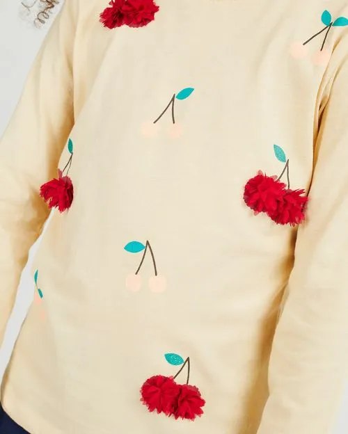 Polo Niña Mariamanda Beige