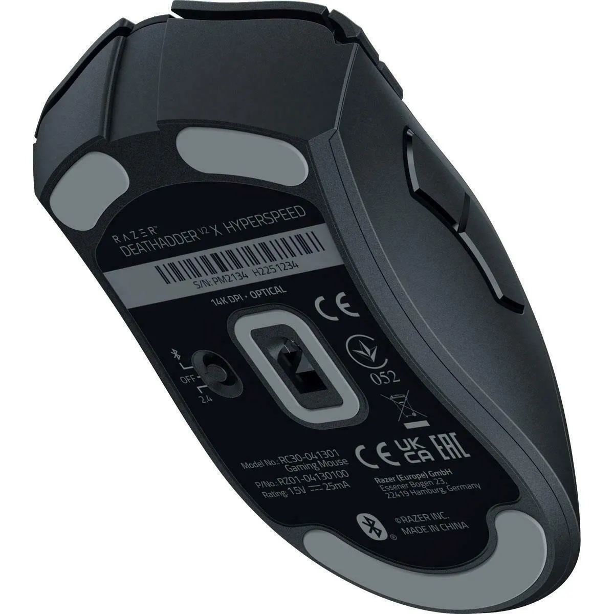 RAZER DEATHADDER V2 X HYPERSPEED  RATóN óPTICO INALáMBRICO Y BLUETOOTH PARA JUEGOS.RZ0104130100R3G1