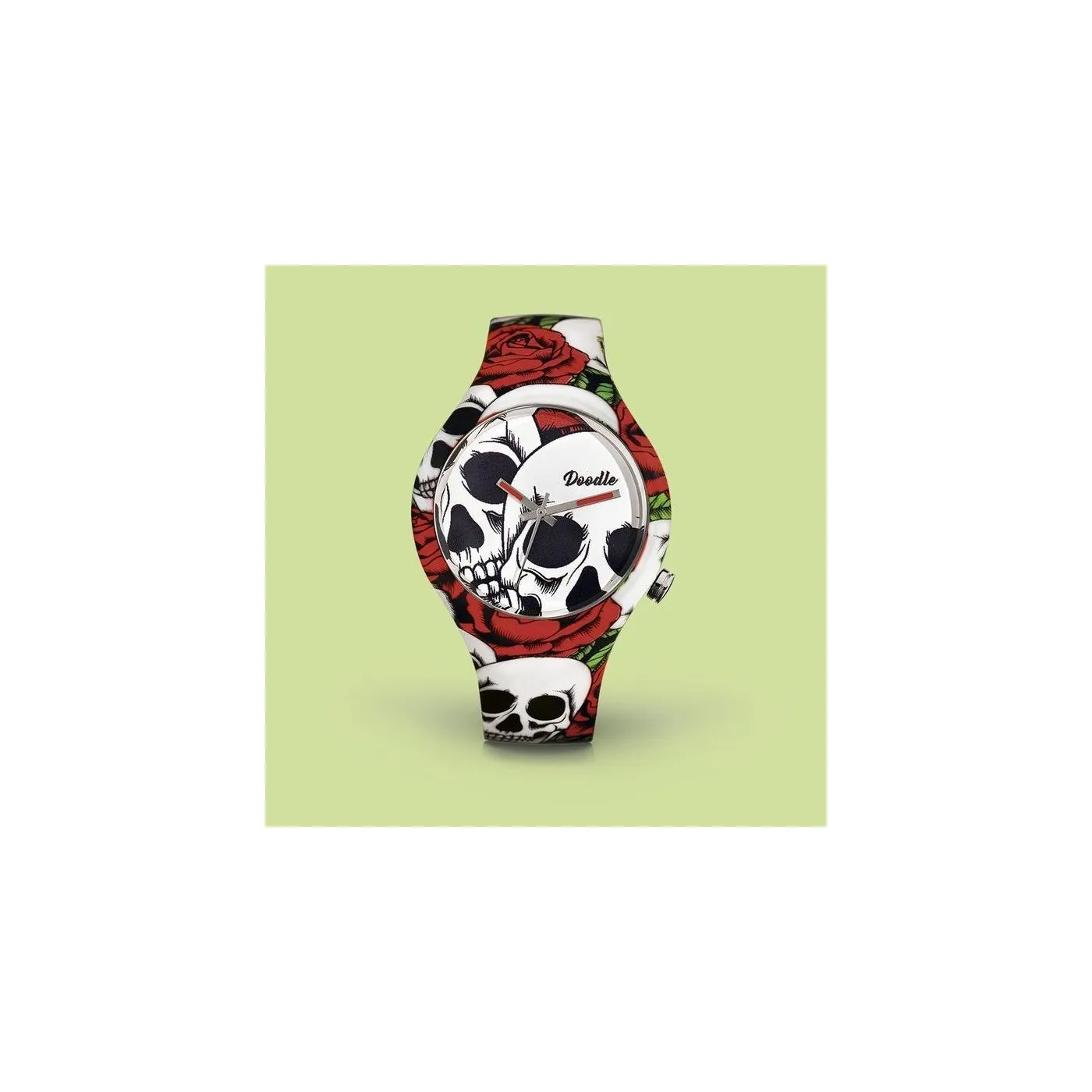 Reloj Doodle 39mm Rosas y Calaveras DOSK001