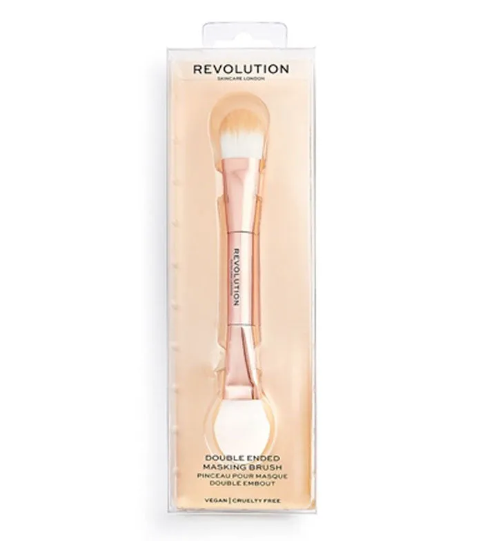 REVOLUTION SKINCARE  BROCHA DOBLE PARA MASCARILLA DOUBLE ENDED MASKING BRUSH