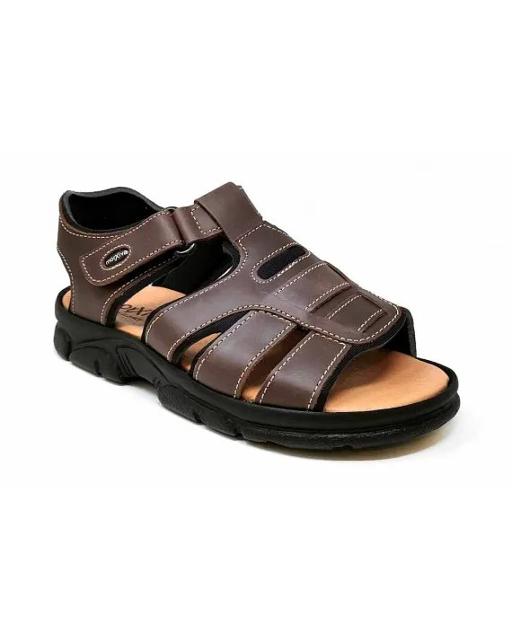 SANDALIA HOMBRE PIEL VELCRO MORXIVA 7013