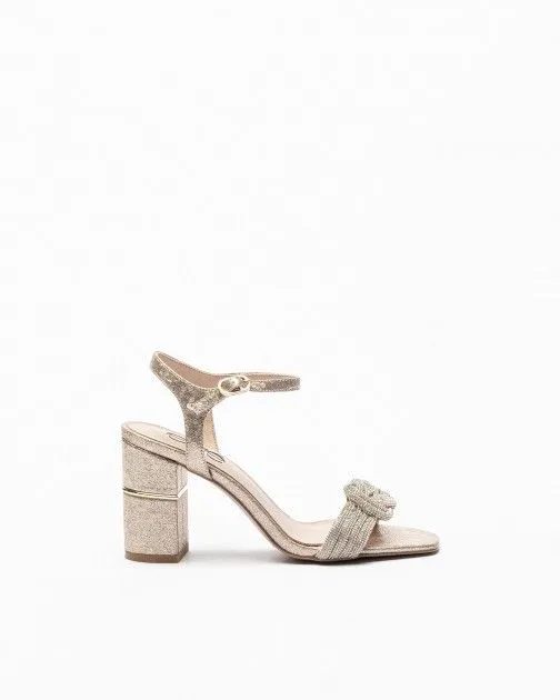 SANDALIAS DE TACóN ALTO EXé HELEN644 DORADO