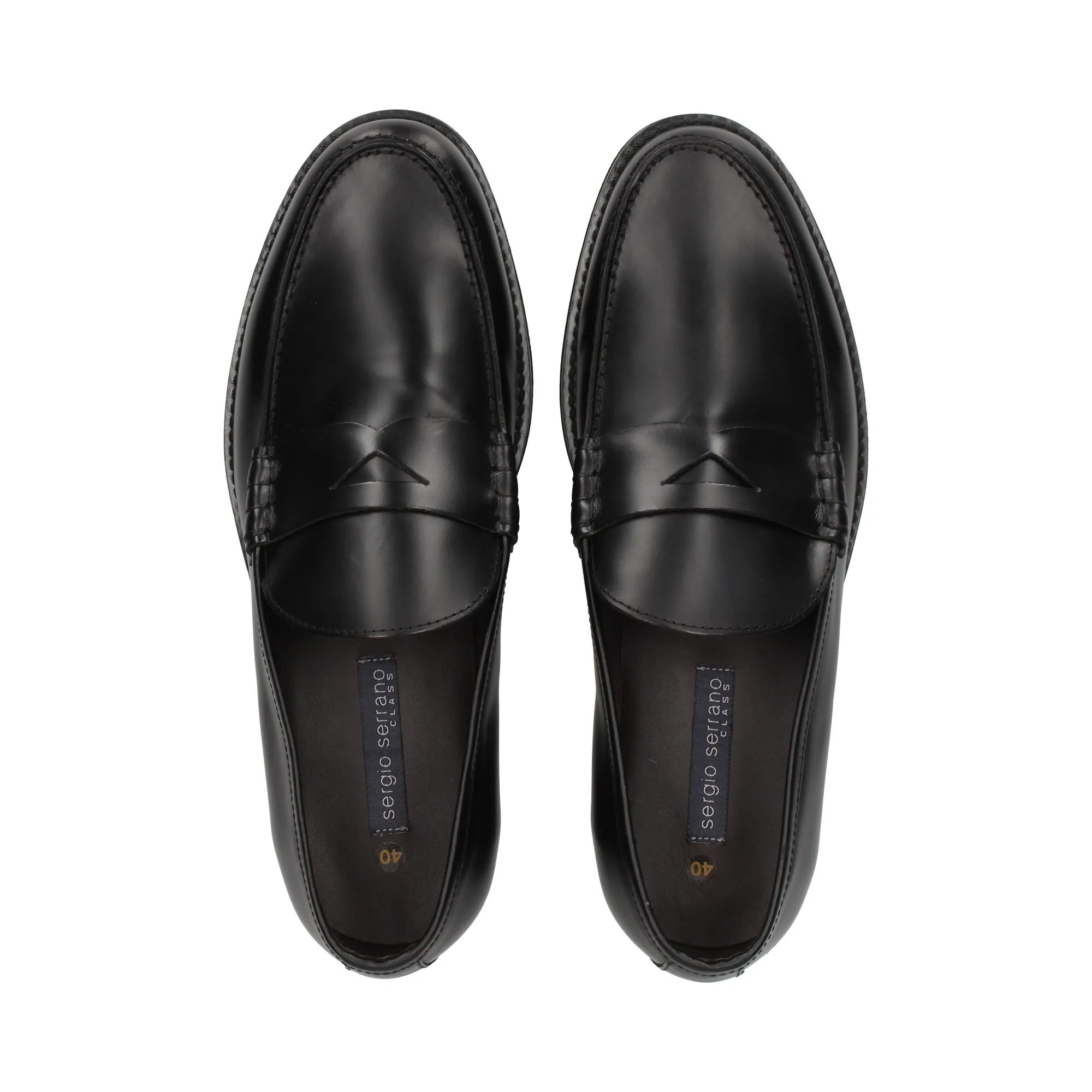 SERGIO SERRANO Mocasines de Hombre NEGRO