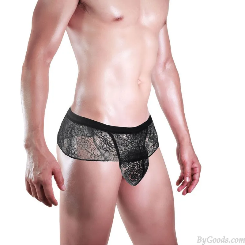 SEXY LOW WAIST LACE SKIRT THONG T PANTS UNDERPANTS MEN'S UNDERWEAR PANTIES LINGERIE GSTRING BRIEFS BREATHABLE UNDERPANTS