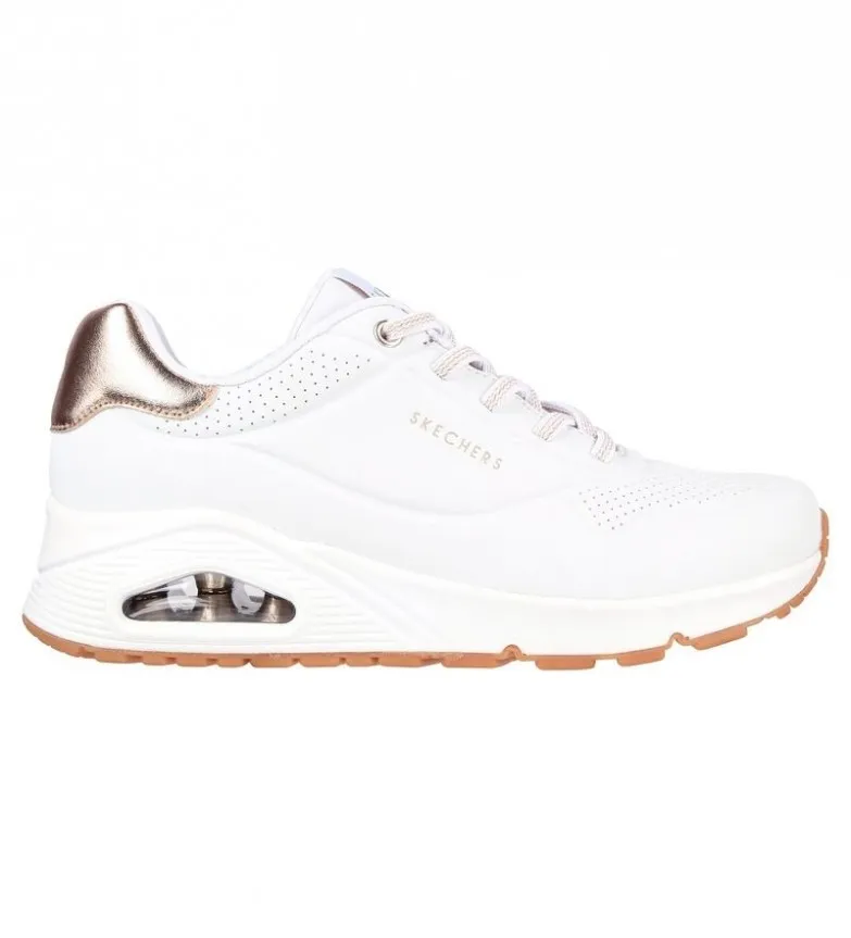 SKECHERS ZAPATILLAS UNO SHIMMER AWAY BLANCO
