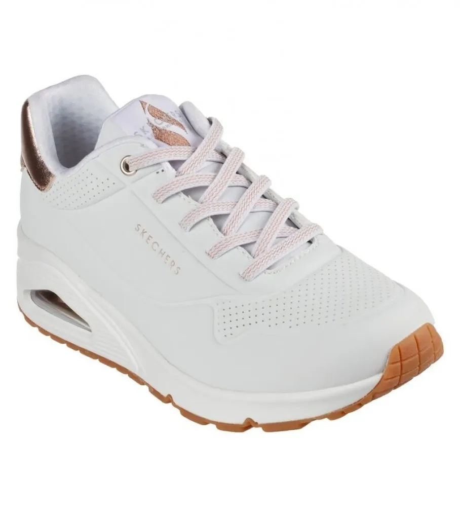 SKECHERS ZAPATILLAS UNO SHIMMER AWAY BLANCO