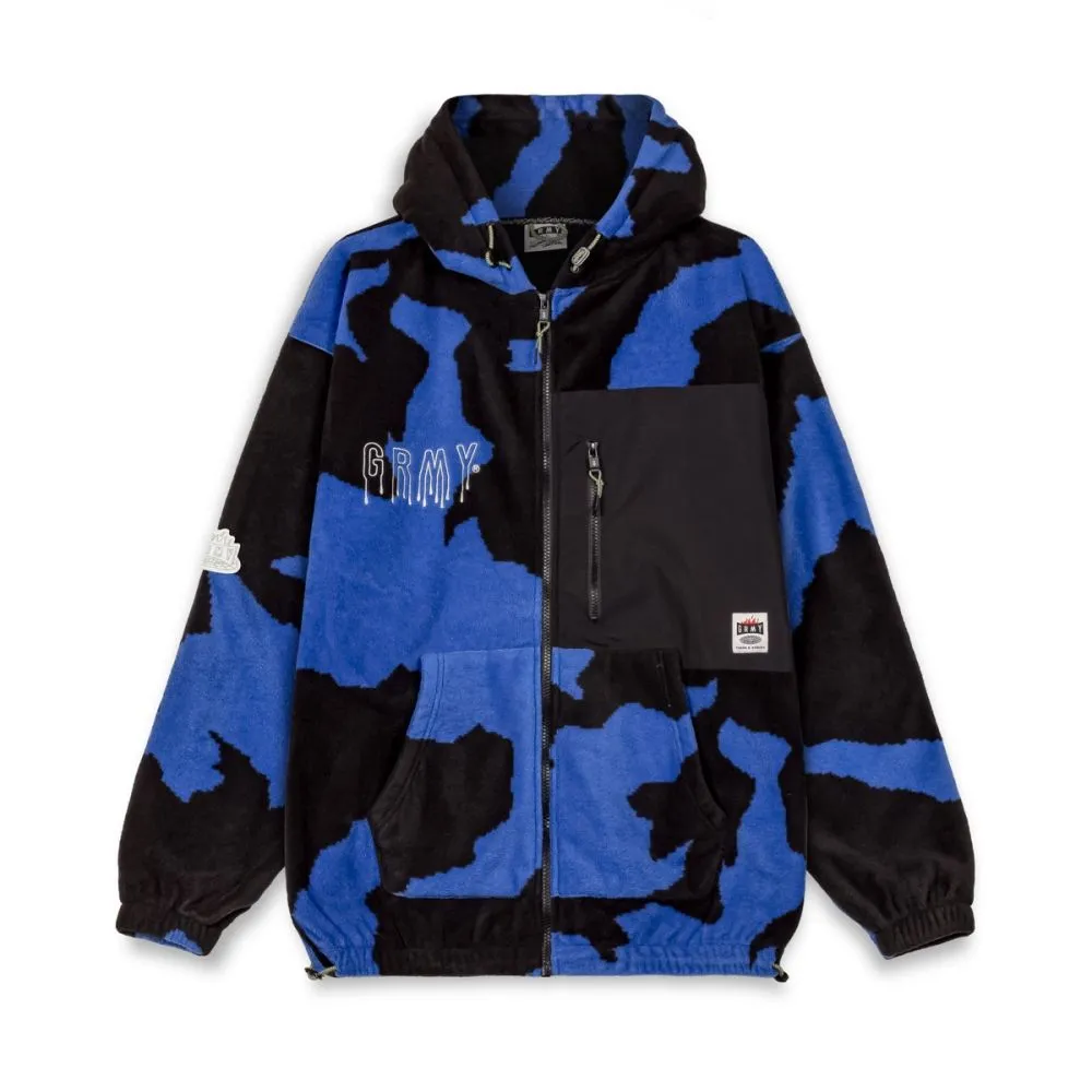 SUDADERA CAPUCHA GRIMEY BACK AT YOU ALL OVER PRINT POLAR  ROYAL BLUE | FW23