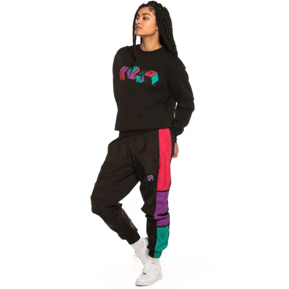 Sudadera Unisex Grimey Brick Top Satin Logo Crewneck SS19 Black