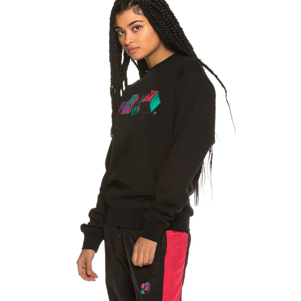 Sudadera Unisex Grimey Brick Top Satin Logo Crewneck SS19 Black