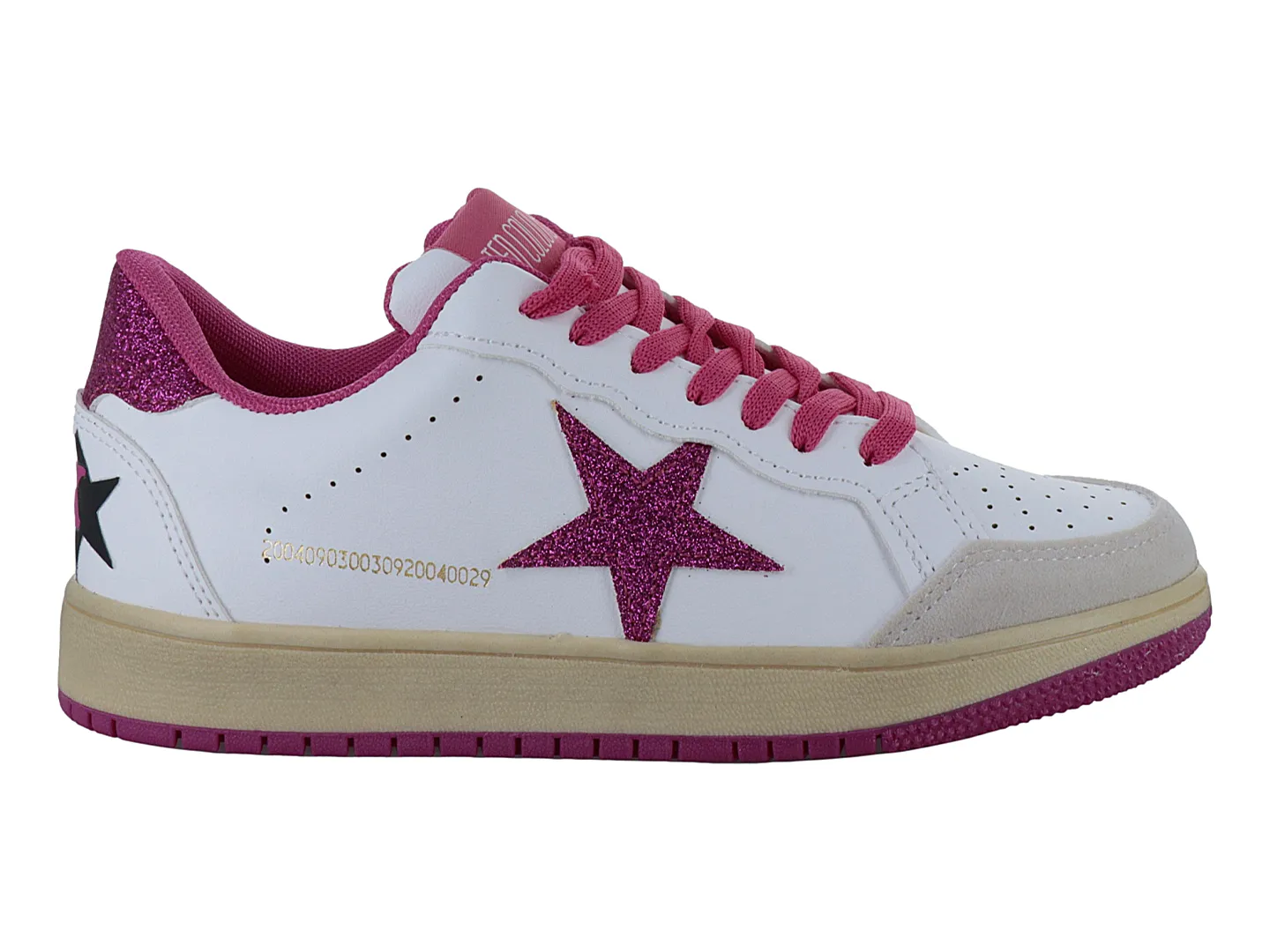 Tenis Ten Colours Golden Gliter Para Mujer