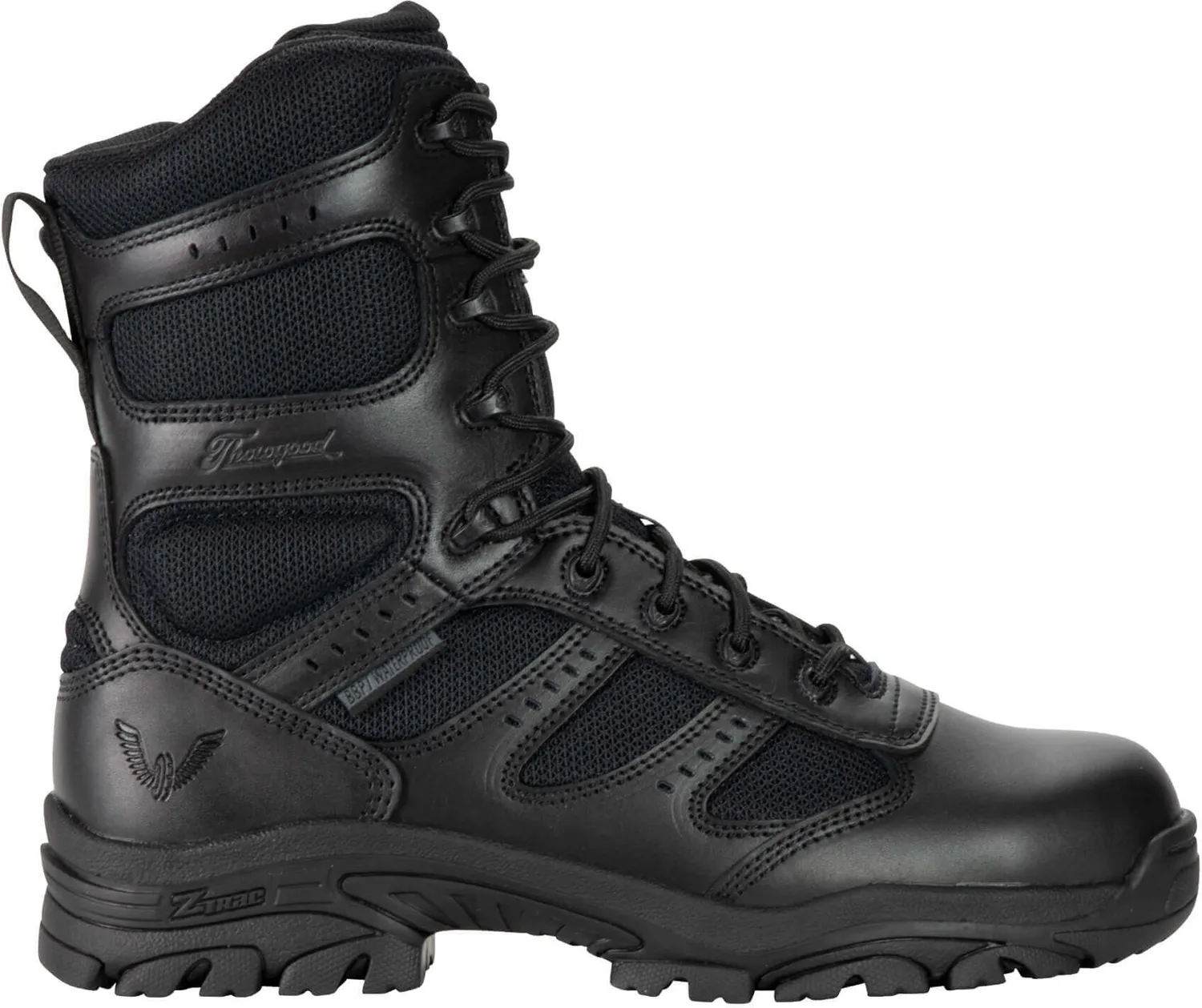 THOROGOOD/WEINBRENNER PUNTERA DE MATERIAL COMPUESTO ANTIDESLIZAMIENTO RIESGO EL™CTRICO CIERRE LATERAL IMPERMEABLE NEGRO 8 DE HOM