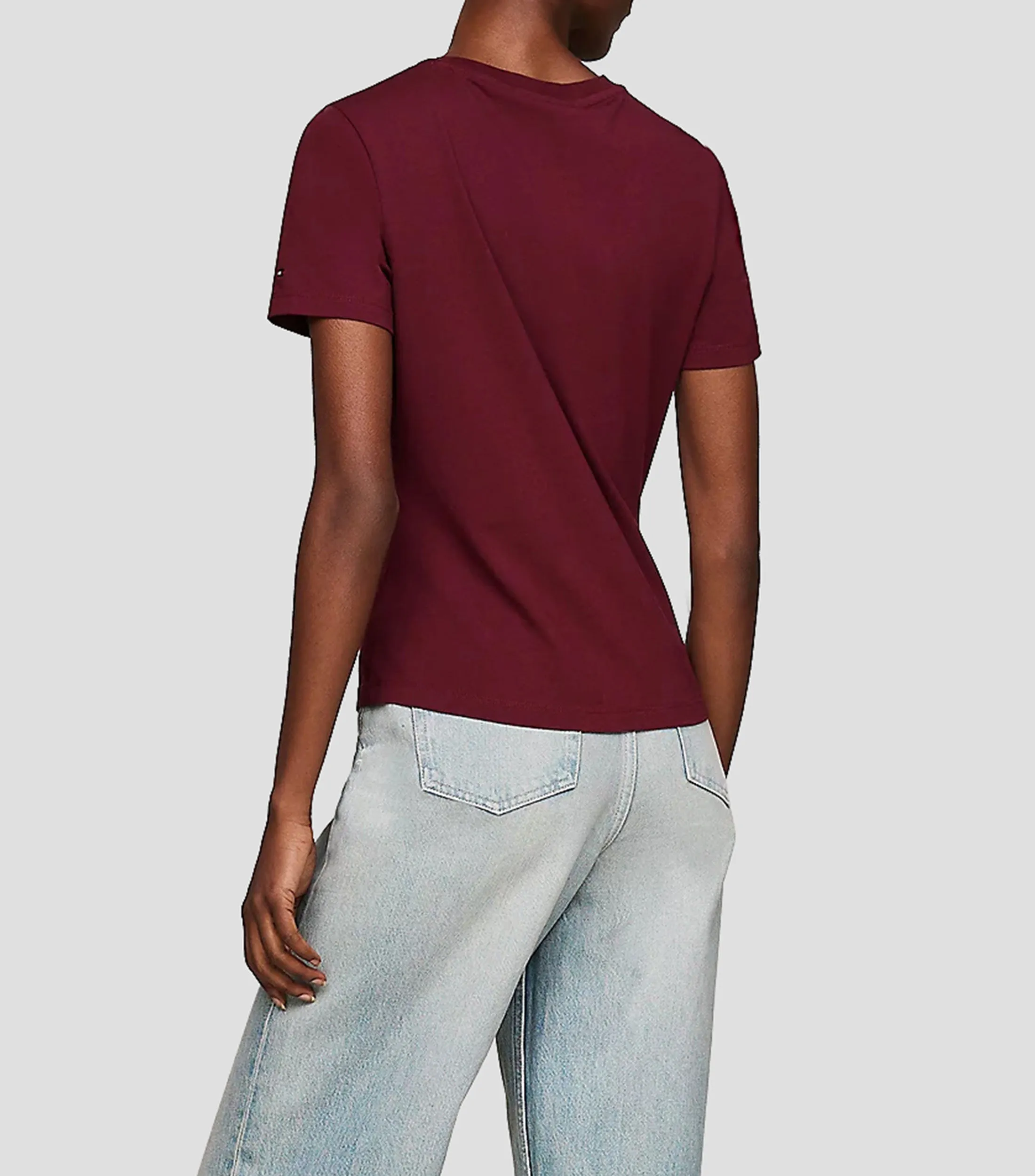 Tommy Hilfiger Playera con logo de manga corta Mujer
