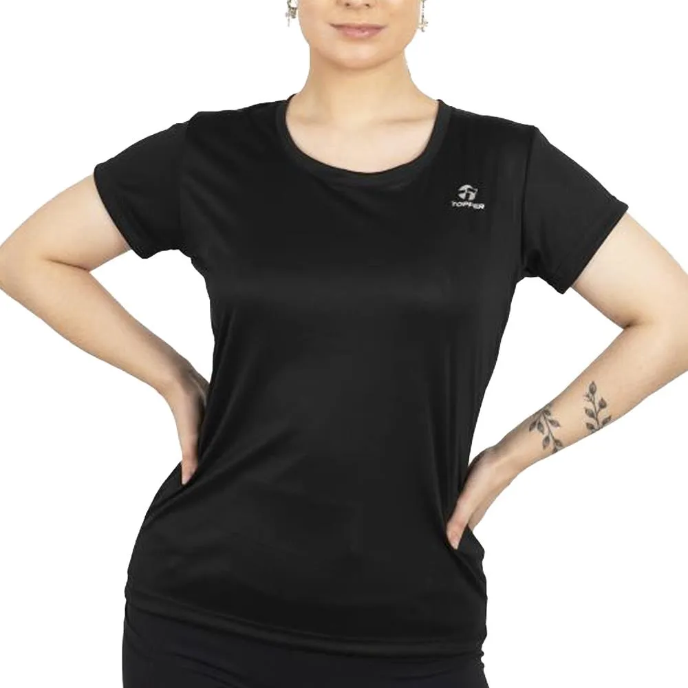 TOPPER REMERA MUJER  BASIC TRNG NGROR