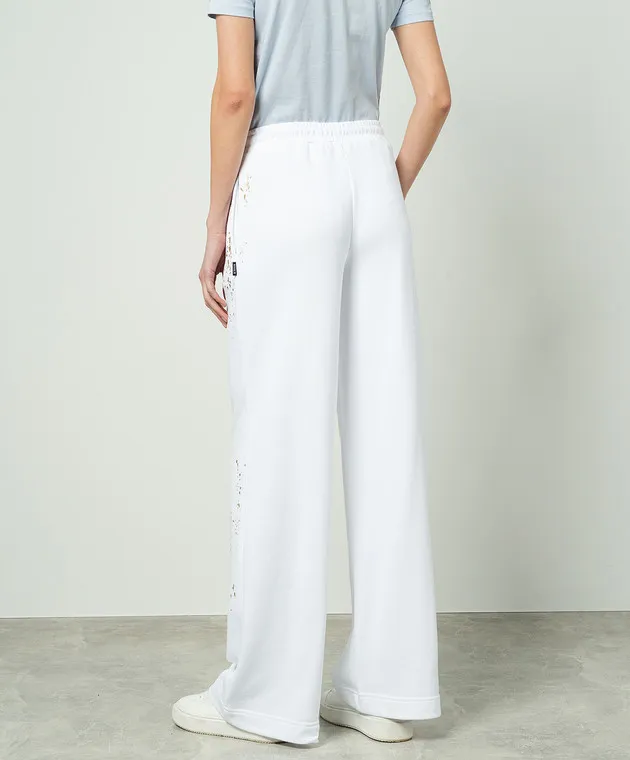 Twinset Actitude White sweatpants with logo