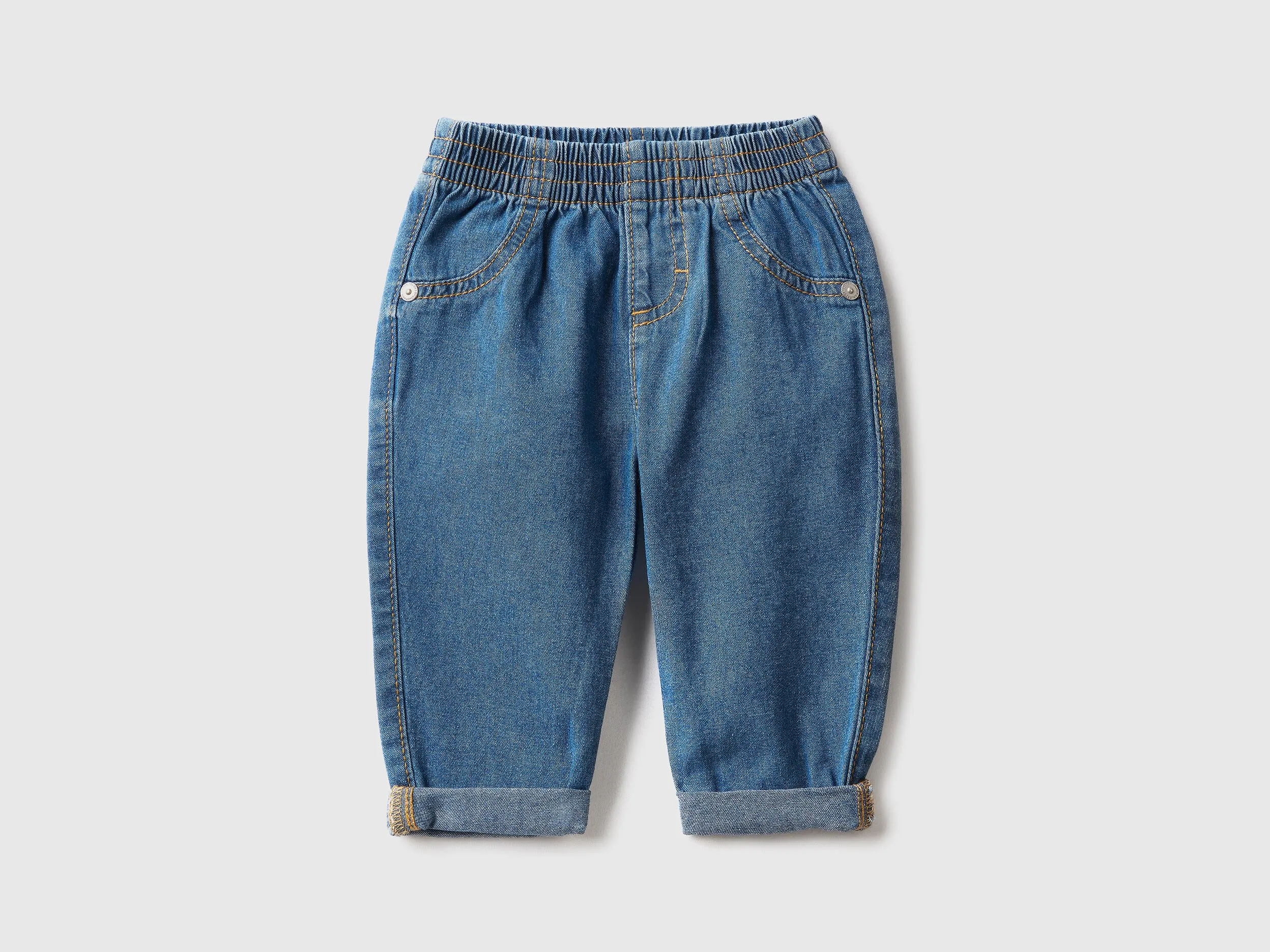 Vaqueros en denim de 100 % algodón
