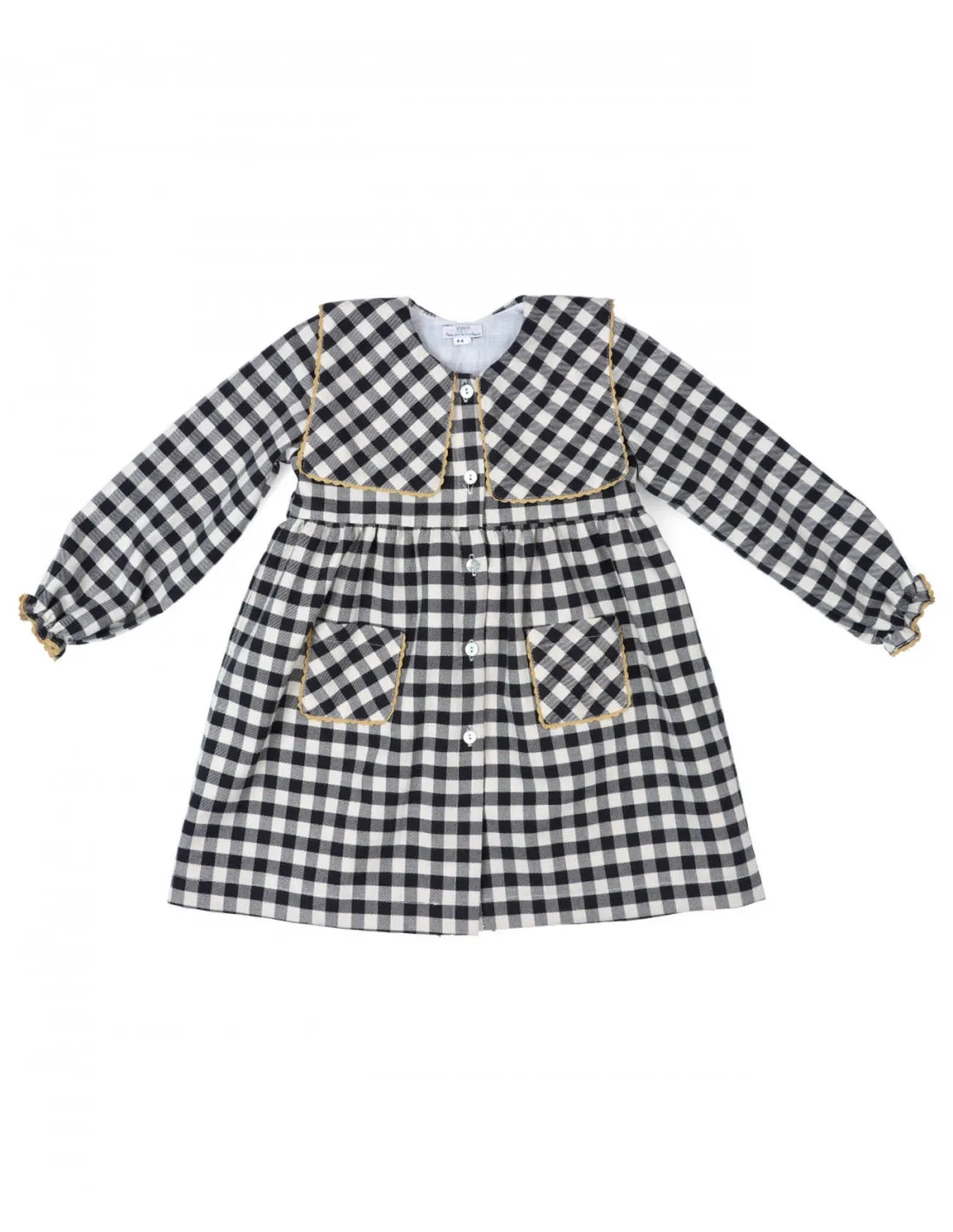 Vestido infantil niña Cuadros vichy de Popys invierno