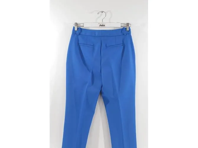 Victoria Beckham Pantalón recto de lana Azul 