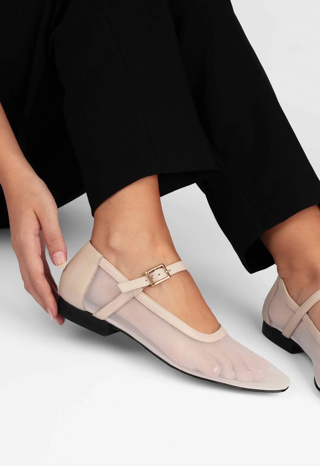 Vinci Shoes Bailarinas Isabela Vainilla