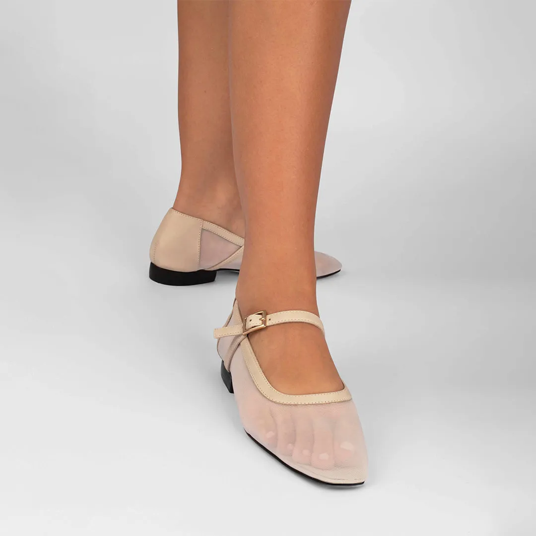 Vinci Shoes Bailarinas Isabela Vainilla