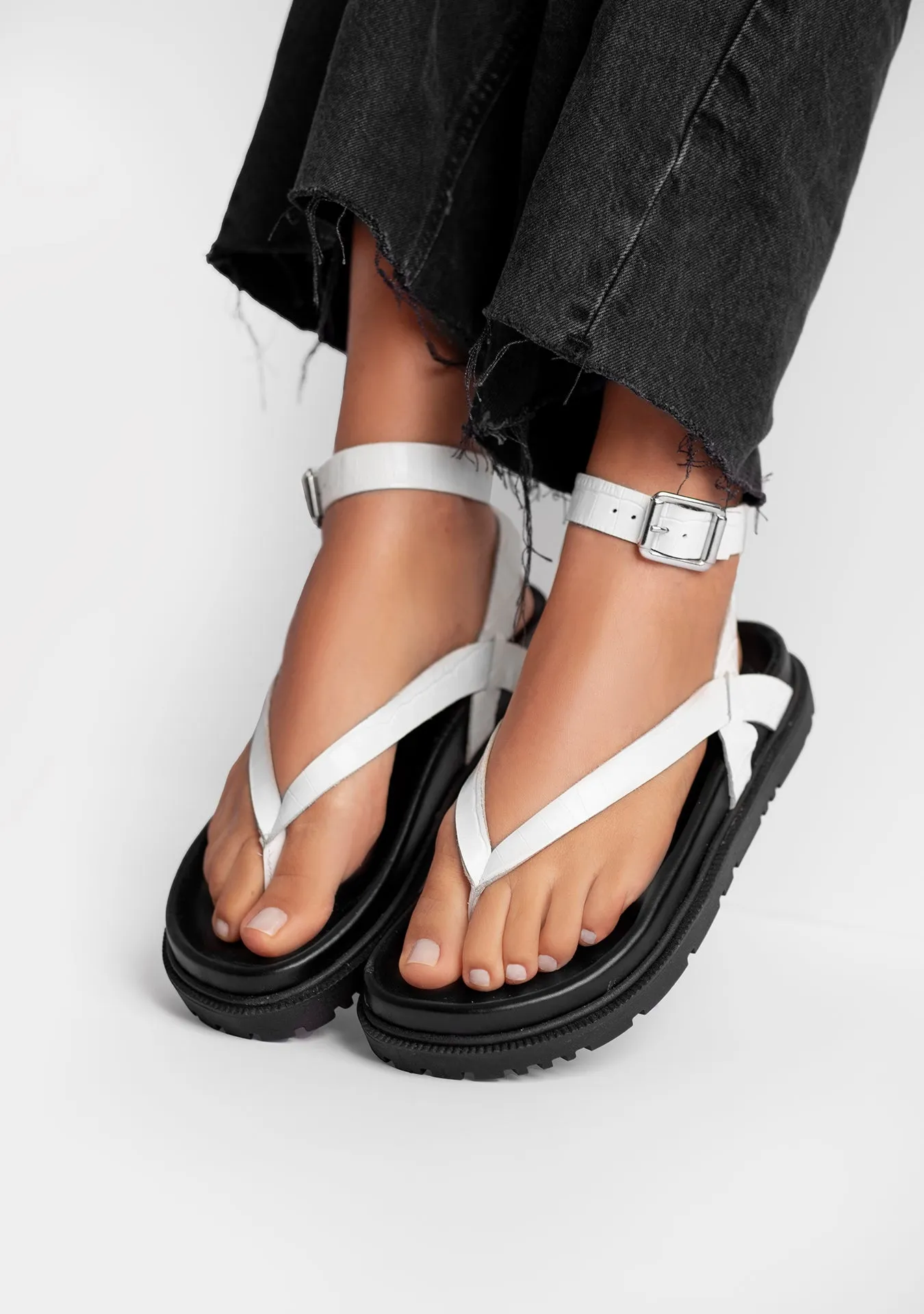 Vinci Shoes Sandalias Susana Blancas