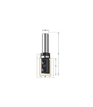 VIRUTEX fresa doble ranura d.6mm mdur