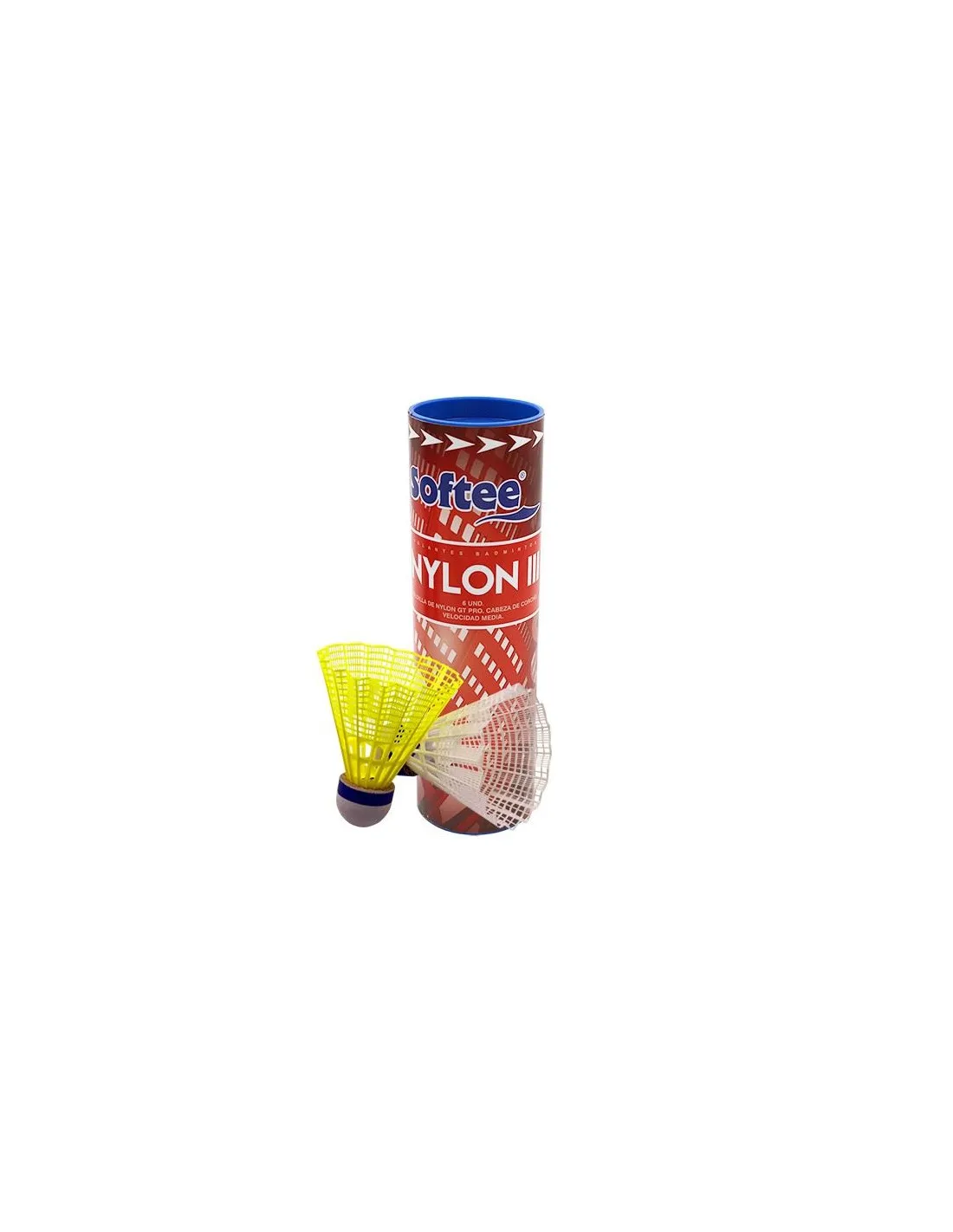 Volantes Badminton Softee 'Nylon Iii' 6Uds