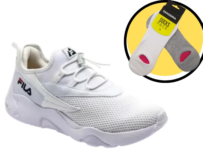 ZAPATILLA FILA MUJER V TRACK + MEDIAS GRATIS!!  880272