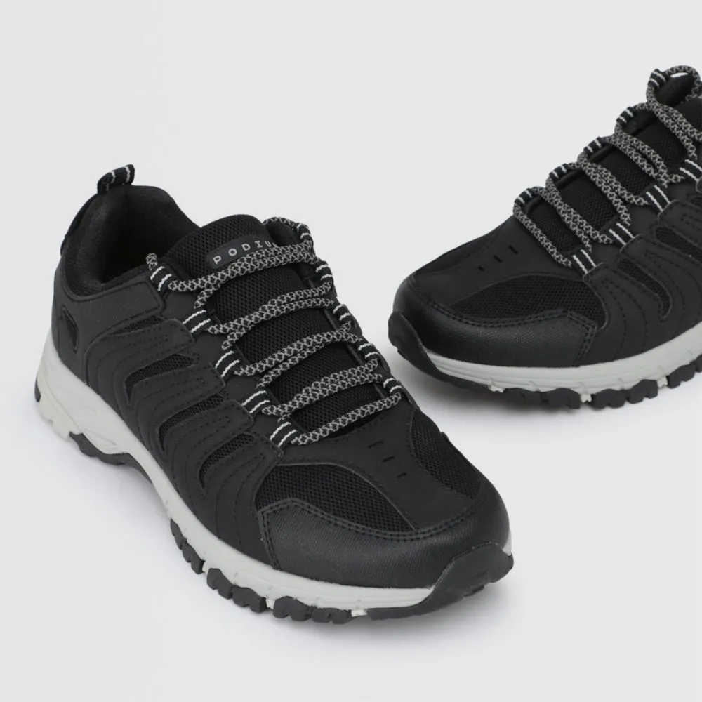 Zapatillas Outdoor Para Hombre Podium Qenqo Negro