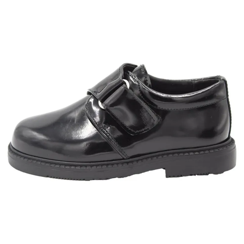 Zapatos colegiales velcro brillo HAMILTOM