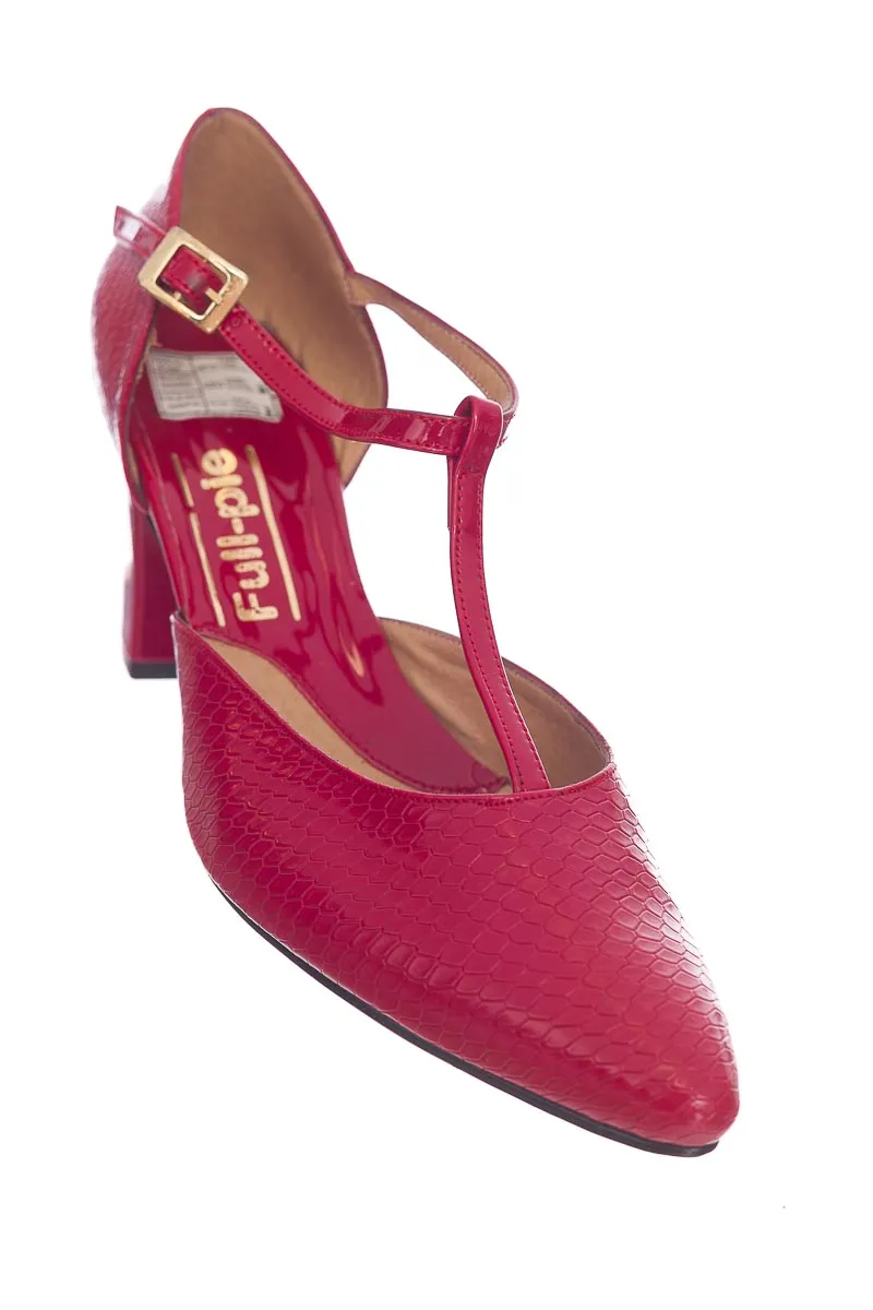 ZAPATOS COLOR ROJO  FULLPIE