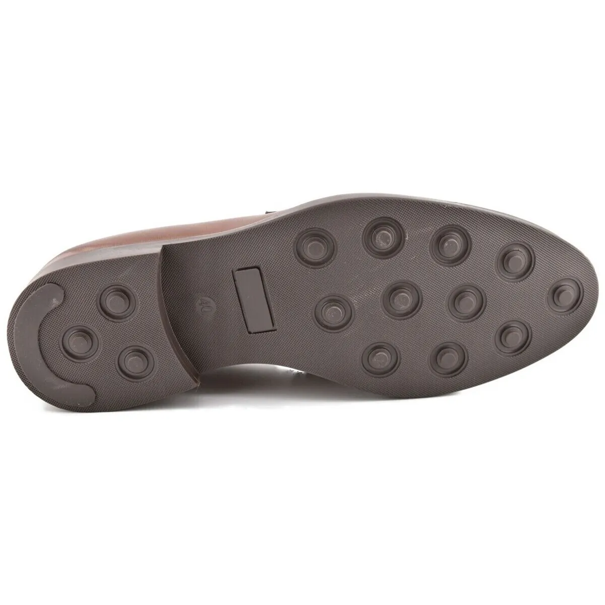 Zapatos Mocasines marrones de piel by