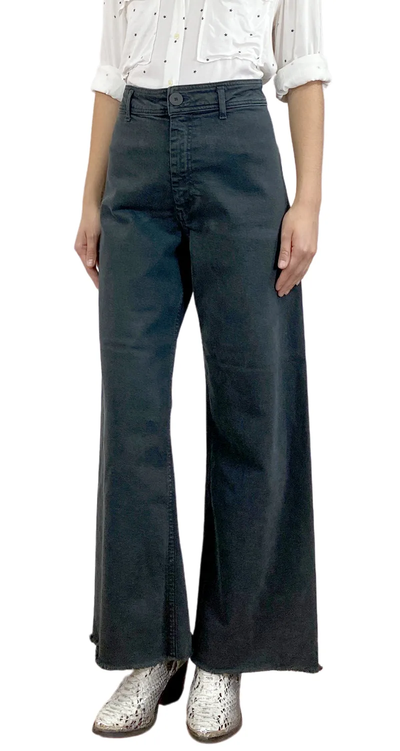 ZARA Pantalón Negro Palazzo