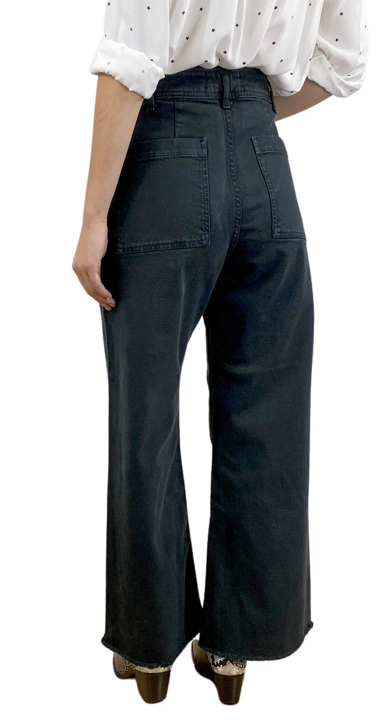ZARA Pantalón Negro Palazzo